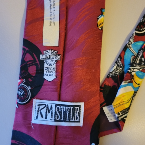 Harley-Davidson Neckties (3) ~ 1990s ~ Biker ~ Motorcycle ~ Retro Cool - Picture 12 of 16